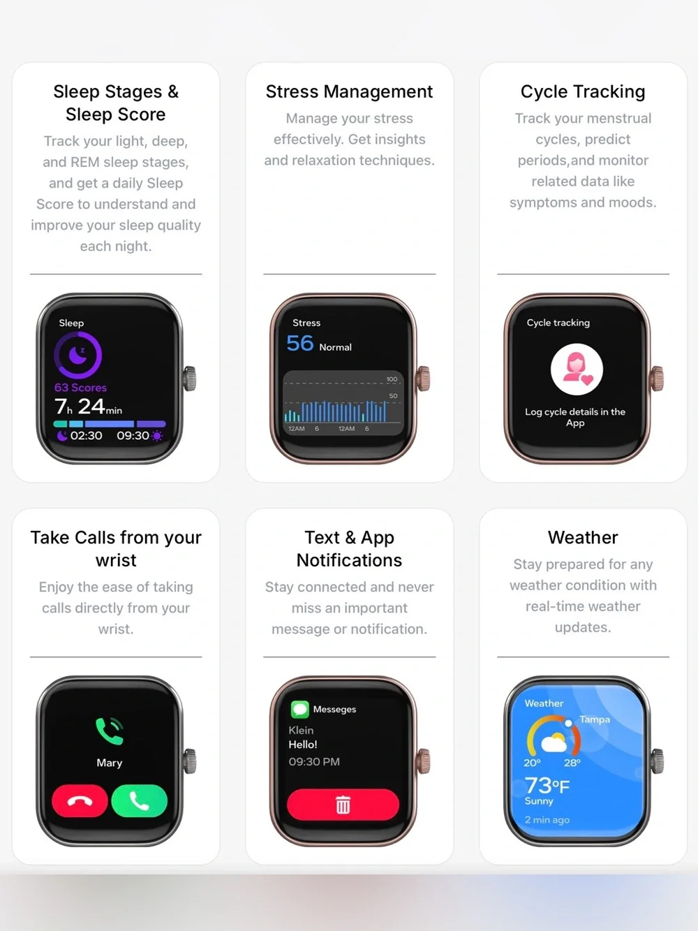 Spade & Co Rose Gold Health Smartwatch